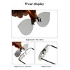 Gafas de sol polarizadas con clip, antirreflectante, protección UV400, lente