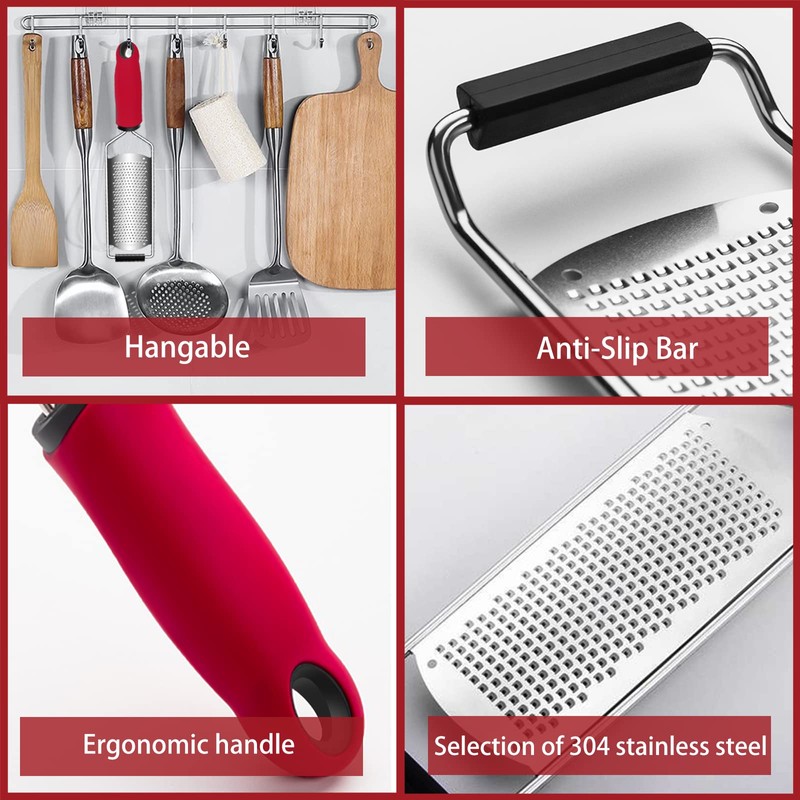 CUESVAP Cheese Grater for Kitchen and Parmesan, 3 in 1