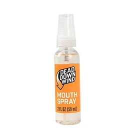 Dead Down Wind Mouth Spray, 2 Fl Oz Bottle, Fresh Mint, Hunting Accessories, For Hunting, Odors, Safe and Gentle Spray to Control Dry Mouth and Coughing Clear 1240BC