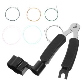 Kisangel 1 Set Guitar String Changing Kit Multifunctional Winder Cutter Pin Puller for Guitar Bass Banjo Mandolin Color Coded Replacement Strings for Easy Identification Random Color