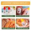 KFMX 2pcs Frascos Catsup Moztaza Mini Lunch Oficina Viajes 20ml