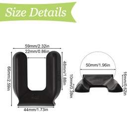 UFURMATE Chair Wheel Stopper, 4Pcs Plastic Furniture Coasters Wheels Stoppers No Lift Furniture Wheel Stoppers Non Slip Furniture Caster Pads for Chair Sofa Appliances (Black)