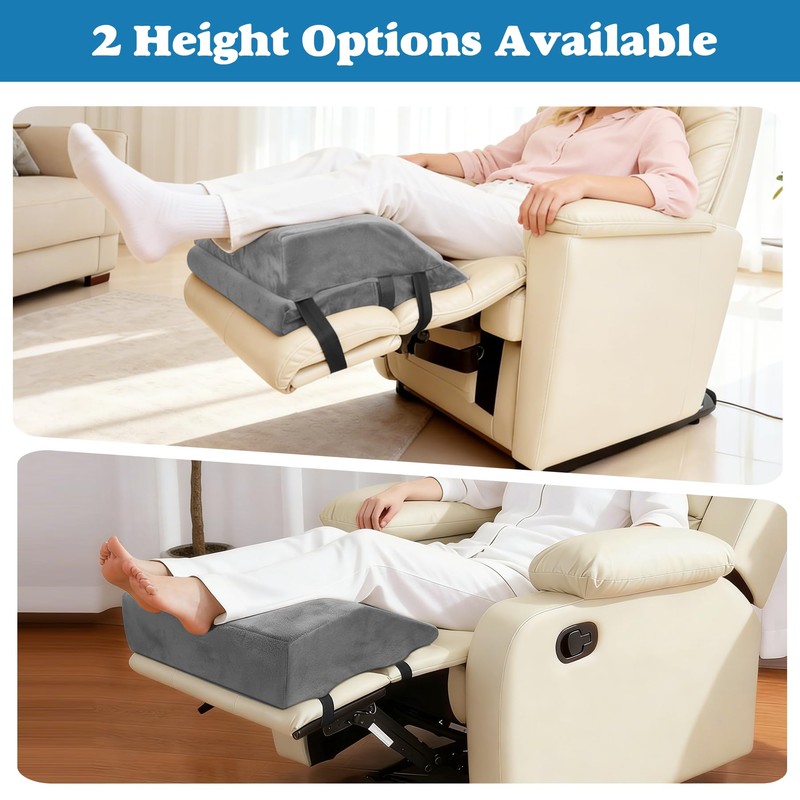 Wedge Adjustable Recliner Leg Rest Cushion 6inch Thick Recliner Foot