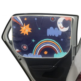 Car Window Shades for Side Windows Baby and Kids,Car Back Window Sun Shade Covers,Strong Magnetic Sunshades Curtains for Truck,27.5" x 19.5" (Starry Sky)