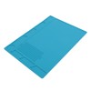 Silicone Soldering Mat with 25cm Scale Prevent Slipping Watch Repair
