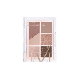 Clio Pro Eye Palette Mini Every Day Eye Shadow 6 Colour Shades - Shimmer, Matte, Glitter - 002 Rosy Hase