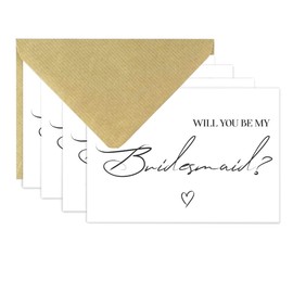 Will you be my Bridesmaid card (4 Pack)