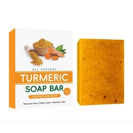 Jabón, 3 Unidades, Limpieza Profunda，Ácido Kójico Cúrcuma y Limón,para Manchas Oscuras y Todo Tipo Piel