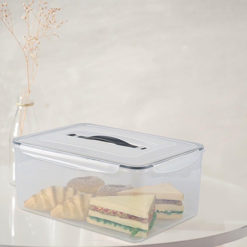 Eagrye 15 L Rectangular Plastic Clear Airtight Food Storage Containers