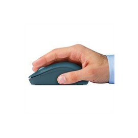 Port Designs 2.4GHz Wireless Mouse Connector for PC - Collection 2 for Computer - Optical Sensor 1600 DPI - 3 Buttons - Compact Ambidextrous & Quiet Sapphire Dark Blue