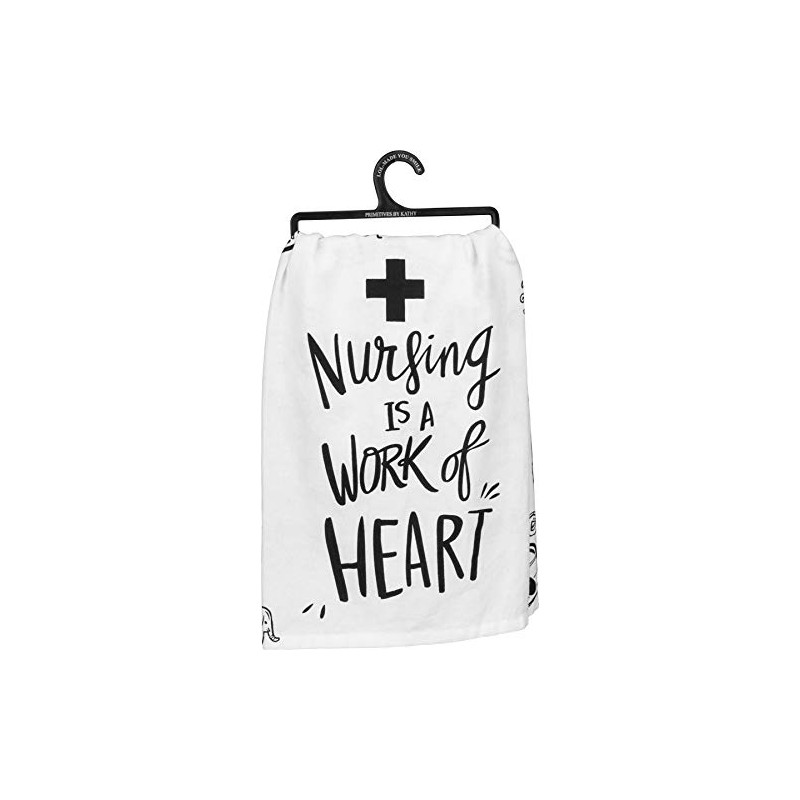 Primitives by Kathy LOL Dish Towel, 28"x 28", Nursing is