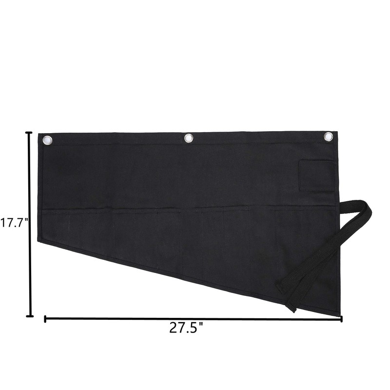 Tool pouch, Heavy Duty 16oz Waxed Canvas Wrench Roll Up