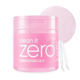 BANILA CO Clean it Zero Pink Hydration Toner Pad | Vegan Korean 3-Layered Pads | Hyaluronic Acids and Vitamin Complex to Moisturize and Soothe Skin | Hypoallergenic, Alcohol Free (70 Pads)