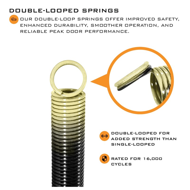 HardwareX supply Heavy Duty Electrophoresis Extension Garage Door Springs for