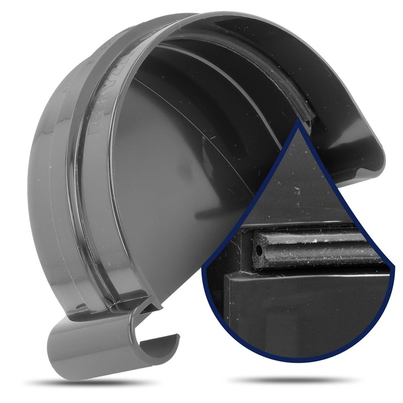 Bryza Gutter End Piece Plug Right Gutter End Piece Half