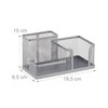 Relaxdays Desk Organiser with Stationary Tray with Pen Holder and