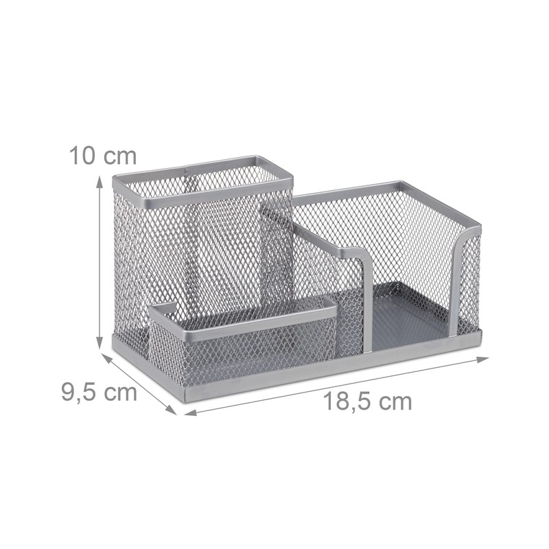 Relaxdays Desk Organiser with Stationary Tray with Pen Holder and