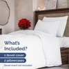 3-Piece King Size Bedding Duvet Quilt Cover Set with 2