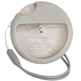 POCKET CARE–Organic Moisturizing Refillable Hydrating Perfume Sport Hand Sanitizer Spray (25 ml/0.845 FL OZ) Preppy,Portable with Strap, Mini Travel Keychain– 100% Natural Power Mist