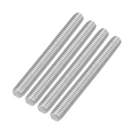 sourcing map 4Pcs Fully Threaded Rod, M8 x 70mm 304 Stainless Steel Right Hand Thread Bar Studs M8-1.25 Thread Pitch for Furniture Machinery Assembly