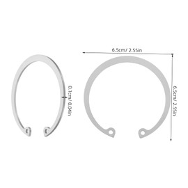 CHILDWEET 5pcs Stainless Steel Retaining Clip Set Durable Snap Rings for Axles and Moving Parts Easy Installation Corrosion Resistant Versatile for Various Applications