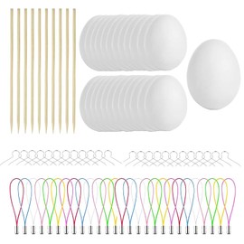 Easter Eggs for Painting and Hanging, Pack of 25 Easter Eggs, Plastic Eggs, Plastic Eggs, Plastic Eggs for Crafts and Decorating at Easter Set