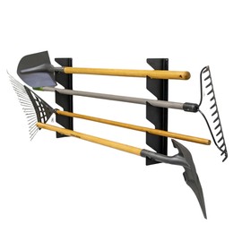 StoreYourBoard Shed Tool Organizer Wall Mount, Garage Organization, Garden Tool Organizer for Shovels and Rakes, Solid Steel Holds 100 lbs