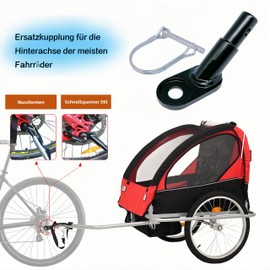 YQQXCY Bicycle Tow Bar Coupler Coupler for Bicycles and Children Trailer Dog Trailer with Pawl