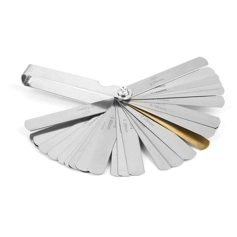 Universal Feeler Gauge Set Stainless Steel Thickness Gauge 32 Blades