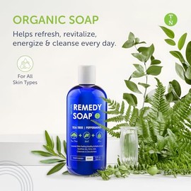 Truremedy Naturals Remedy Soap Pack de 2, ayuda a lavar el olor corporal lejano, calmar el pie del atleta, gusano de anillo, picazón de caldo, infecci
