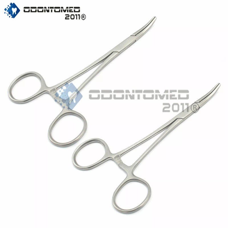 ODM 2 Mosquito Locking Forcep 3.5" Curved Stainless