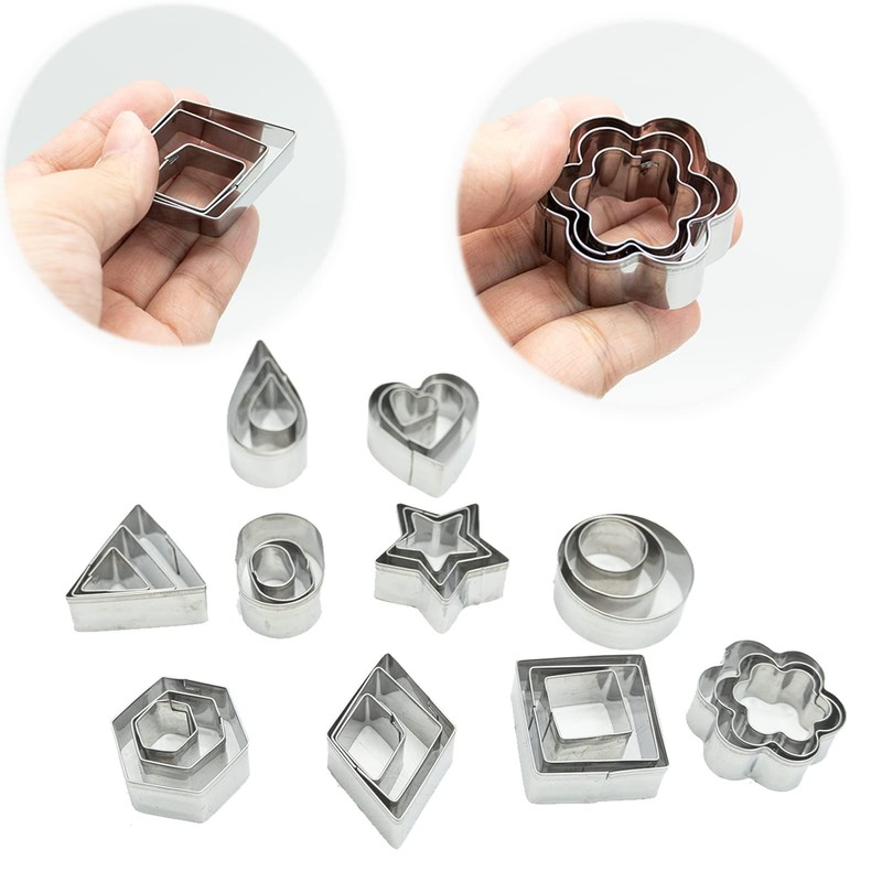 Mini Cookie Cutter Set - 30 Small Molds,Cookie Cutters, to