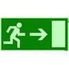 Original Andris® Quality Symbol Sign Escape Route/Emergency Exit Sign Arrow