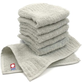 B-PLAID Handkerchief, Mini Towel Handkerchief, Imabari Towel, Set of 6, Made in Japan, Approx. 7.9 x 7.9 inches (20 x 20 cm), Men's, Women's, Mini Handkerchief, Hand Towel, Ribbed, Long Pile, Soft,