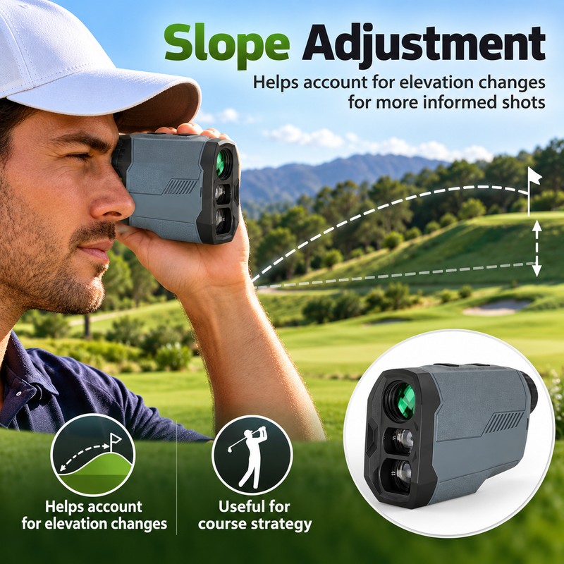 Golf Laser Rangefinder with Slope Measurement – 650M/1000M Distance Finder