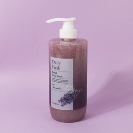 (1+1) Food A Holic Daily Fresh Scrub Body Wash Lavender 800ml / Moisturizing, low-irritation exfoliation / (1+1)푸드어홀릭 데일리 프레시 스크럽 바디워시 라벤더 800ml 촉촉한 저자극 각질케어