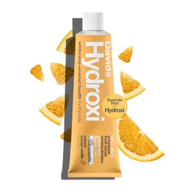 Davids Hydroxi Fluoride Free Nano Hydroxyapatite Toothpaste for Enamel Health & Whitening, Antiplaque, SLS Free, Kid Friendly Orange Vanilla Flavor, 4 oz, Made in USA