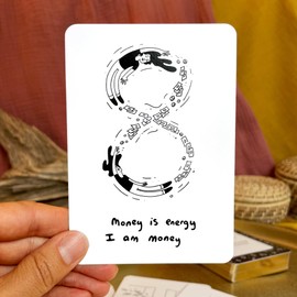 Endless Soul Money Oracle Cards, Affirmation Cards for Spiritual Entrepreneurs to Manifest Financial Abundance, Inspirational Gifts, Deck of 52