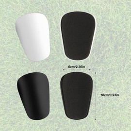 2 Pairs Mini Shin Pads, Small Shin Pads, Football Men, Football Shin Pads, Mini Shin Pads, Protective Equipment for Men, Women, Boys, Girls, Adults, Football Accessories, 10 x 6 cm