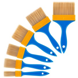 Chalk & Wax Paint Brush, 6PCS Chalk Paint Brushes for Crafts, Paint Brushes for Walls & Furniture, Wax Brushes for Painting and Refinishing Furniture, Fences and Wall (1, 1.5, 2, 2.5, 3, 4 in)