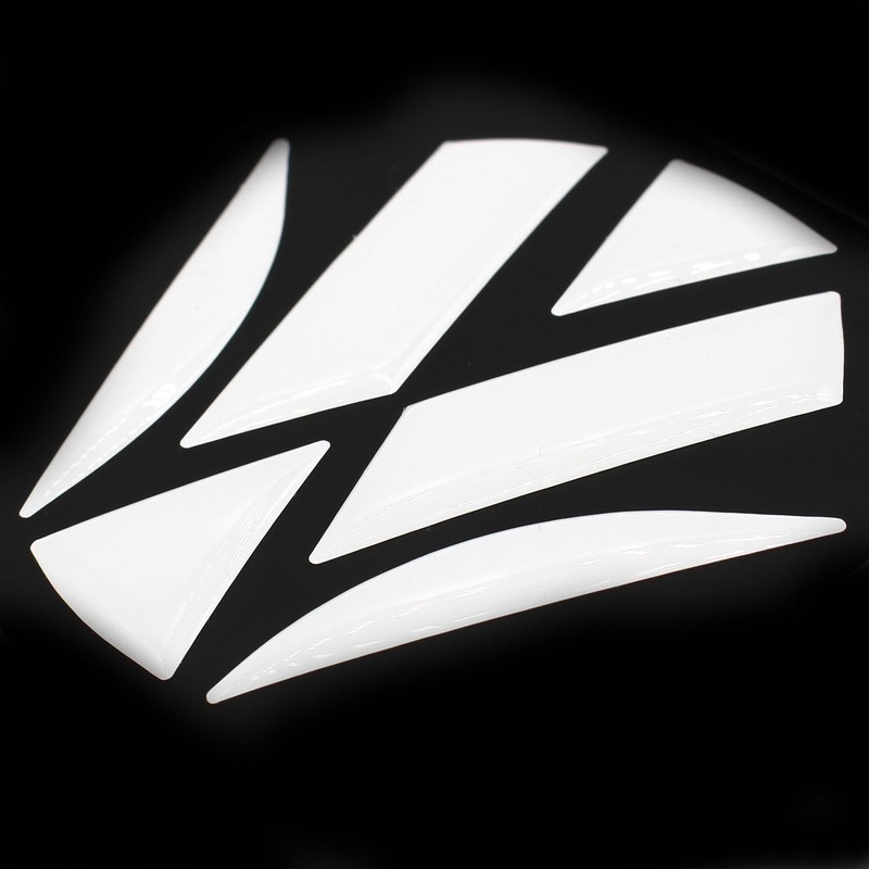 Finest Folia DM001 DM002 3D Emblem Gel Sticker Front and