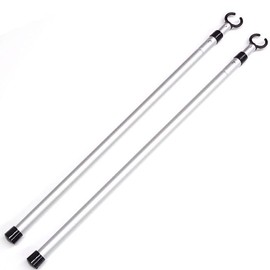 Tennis Idiot Ultralight Portable Singles Pole "Pota Stick" Pair of 2 Single Pole Singles Sticks