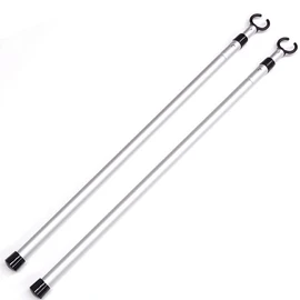 Tennis Idiot Ultralight Portable Singles Pole "Pota Stick" Pair of 2 Single Pole Singles Sticks