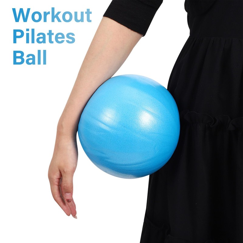 Kisangel Pilates Ball Exercise Ball Small Workout Ball Portable Trainer
