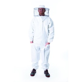 Unisex Master Beekeeper Suit with Round Hood for Beekeeping-Size Small