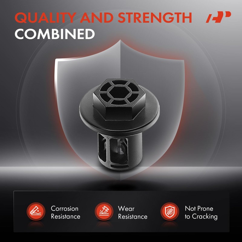 A-Premium 30 PCS Nylon Undercover Nut Car Retainer Fastener Push