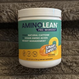 RSP Nutrition AminoLean x Smart Sweets Pre-Workout Energy Supplements Peach Ring
