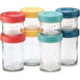Mason Jar Storage for Breastmilk (Mixed Jar Set (8 Pack))