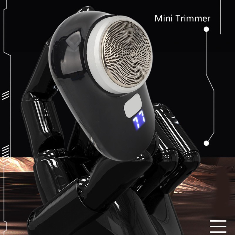 Men Mini Beard Trimmer Electric Portable Beard Trimmer Rechageable Waterproof