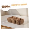 ABOOFAN 4Pcs Handwoven Storage Bins Decorative Woven Baskets for Organization